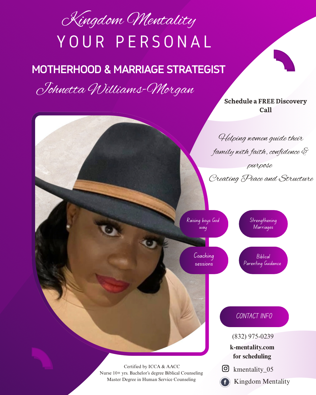 1:1 Christian Motherhood and Marriage Strategist for Moms & Wives of Boys Queen Coaching